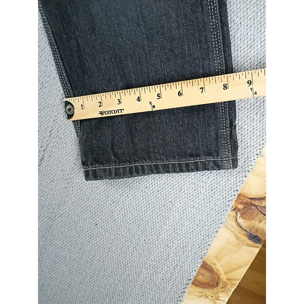 OshKosh Carpenter Jeans Kids 7 Husky Black Excellent Denim Utility Pants 4725094